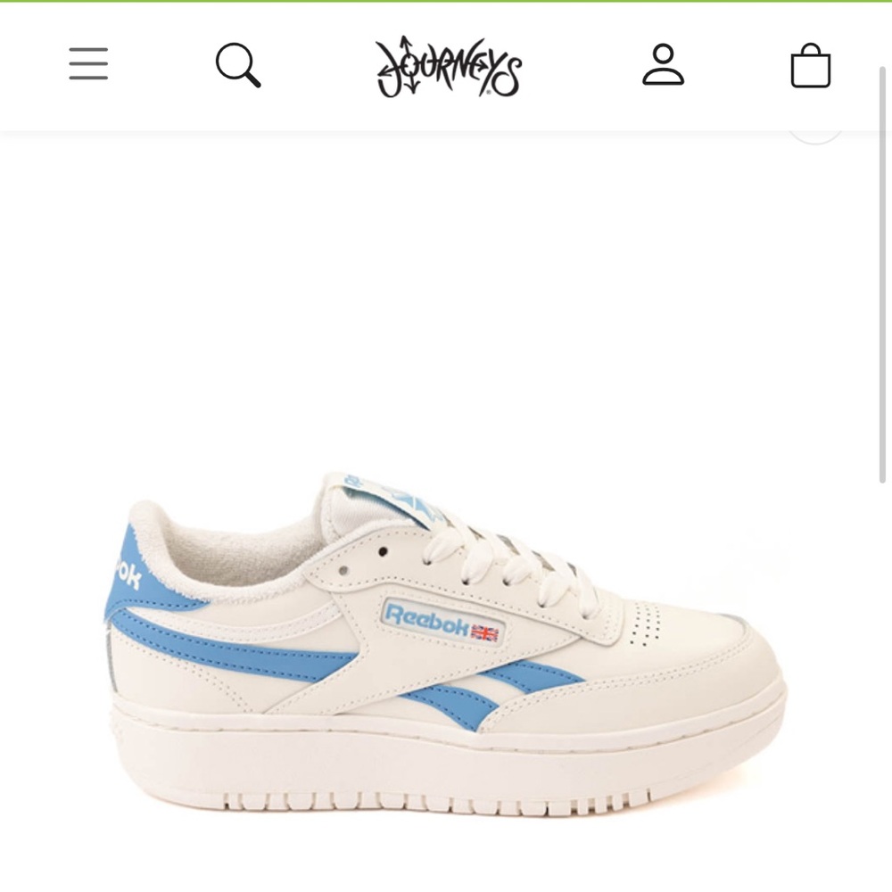 Womens Reebok Club C Double Revenge Athletic Shoe - Chalk / Essential Blue